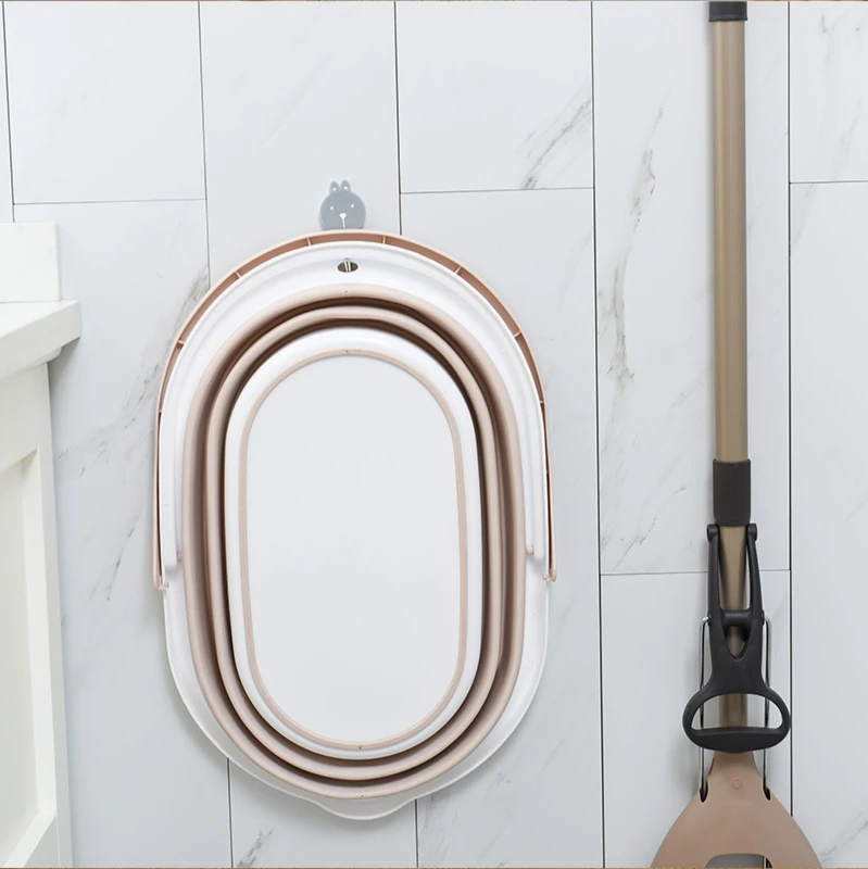 Портативное складное ведро для мытья автомобиля, большая Бытовая швабра, прямоугольное утолщенное портативное пластиковое ведро