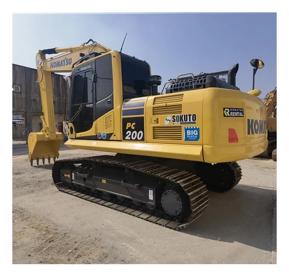 Construction machinery Komatsu PC200-8 earth moving crawler digger Komatsu PC200-8 excavator in stock