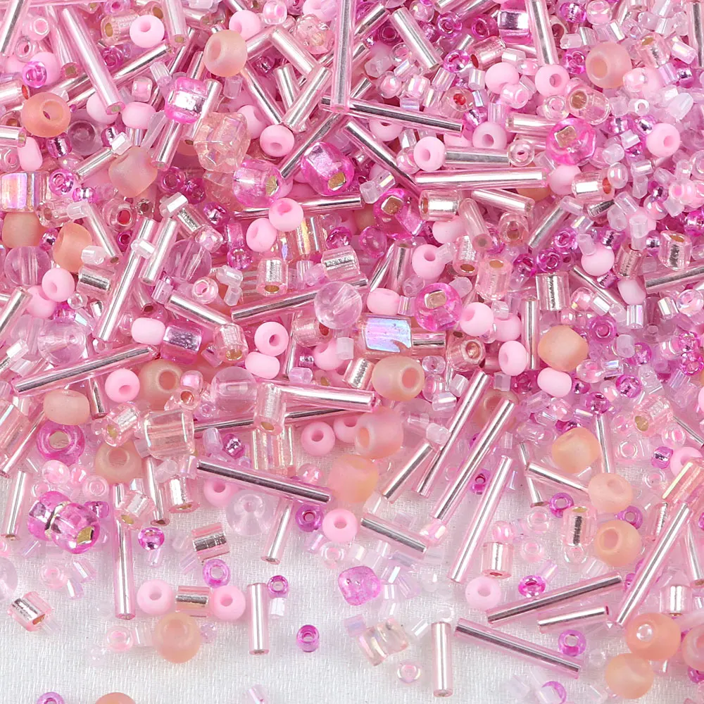32 Colours High Quality Delica Bugle Glass Seed Beads Mix Randomly Colors And Size DIY Jewelry Beading Accessories