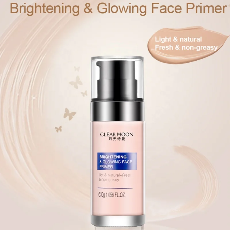 Glowing makeup brightening cosmetic facial primer
