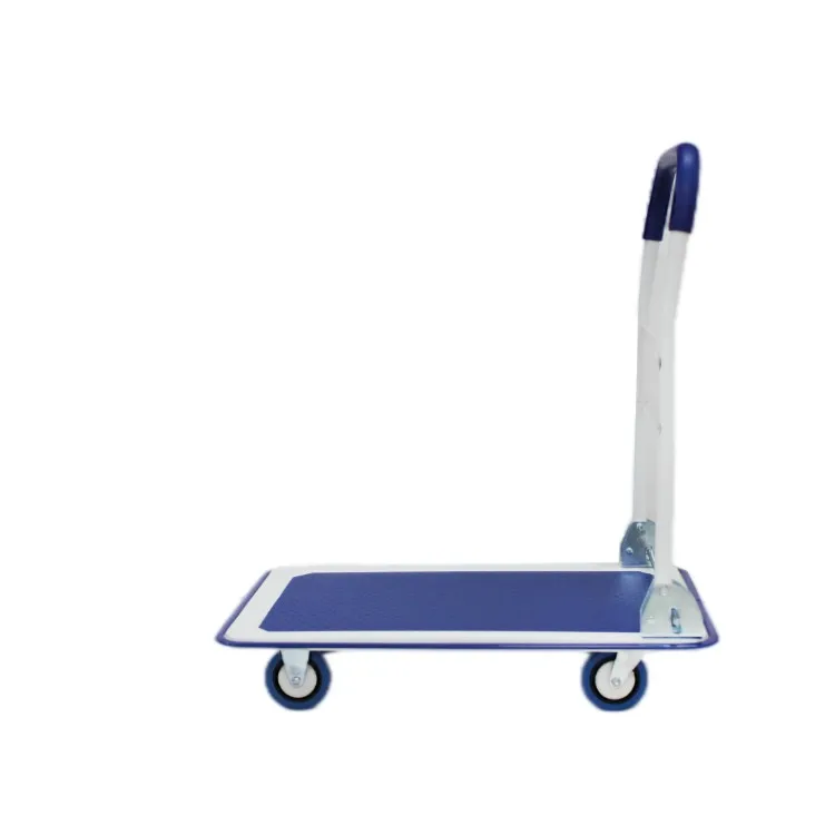 Easy Installation Warehouse Folding Trolley Hand Truck Steel Flatbed Cart