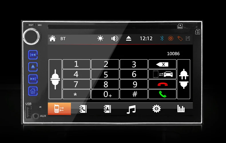 DVD full screen touch 6.2 inch car player reversing rear view multimedia audio car TV-car dvd player-subwoofer