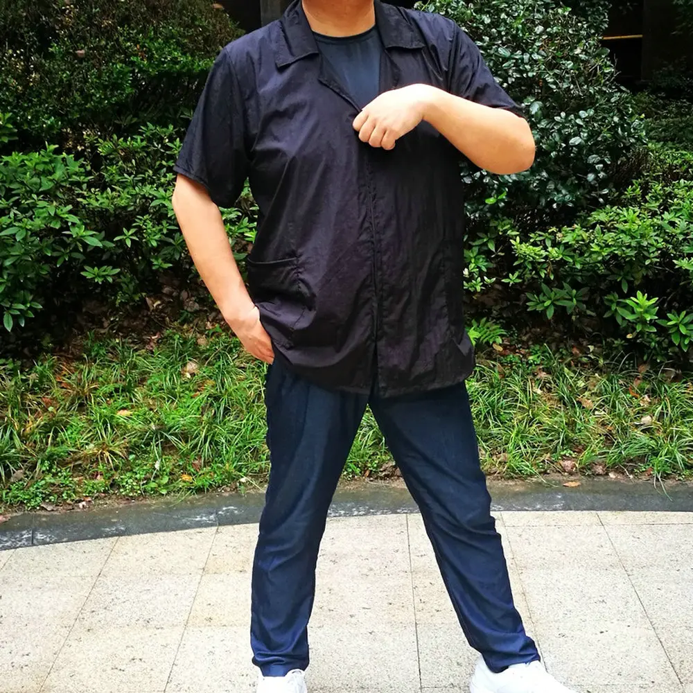 Высококачественная Парикмахерская рубашка с коротким рукавом водонепроницаемые легкие парикмахерские куртки