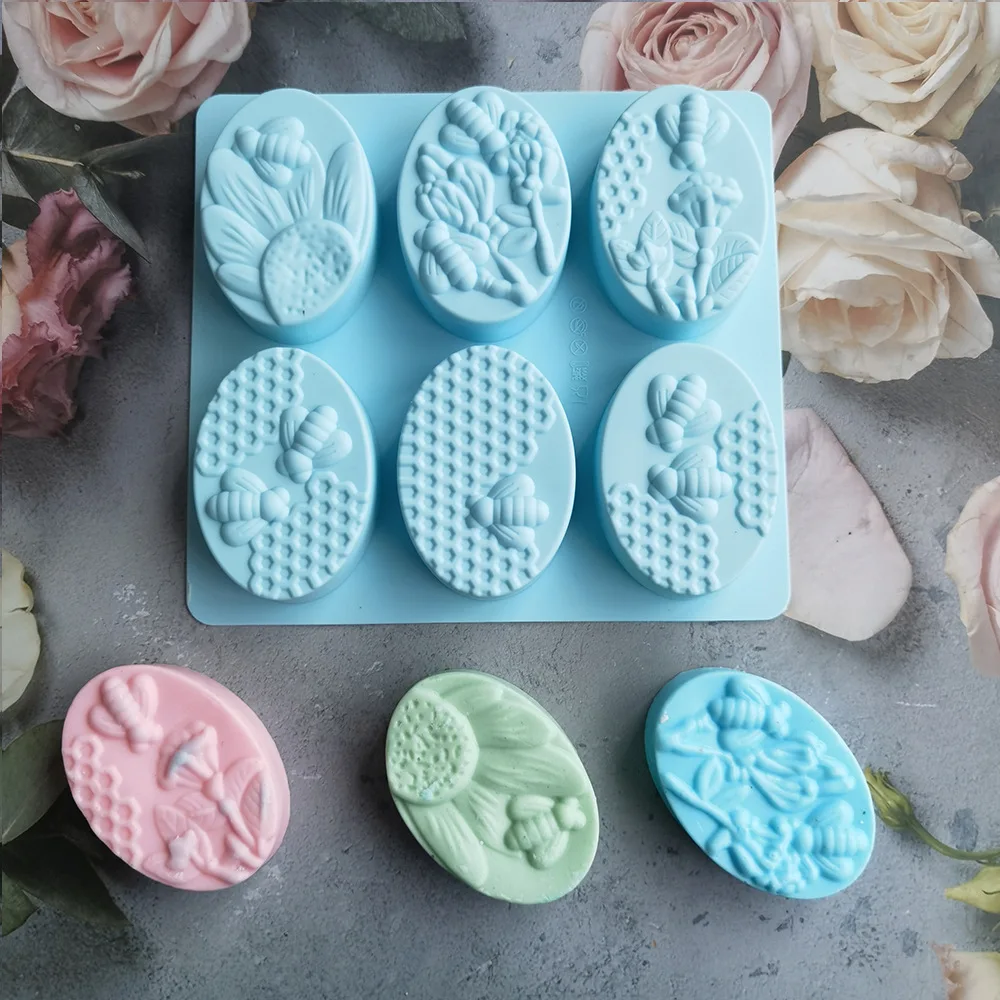 BPA Free DIY Bath Roses Flower Soap Molding Moulds Homemade Soap Making Molds Silicone Soap Molds