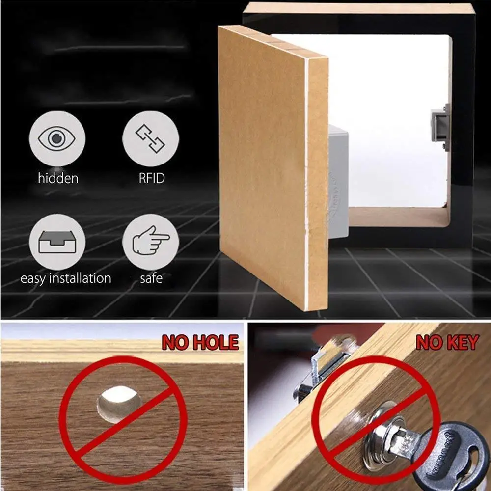 Invisible Sensor Lock Emid Ic Card Drawer Digital Cabinet Intelligent Electronic Locks for Wardrobe Furniture Hardware