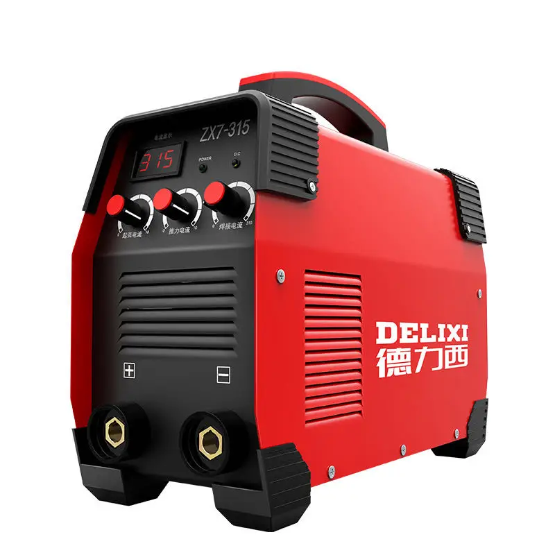 DELIXI дуговые сварочные аппараты ZX7-315DD (MMA-315DD) одиночная панель 8 конденсаторов многоплатные кнопки MMA мини сварочный