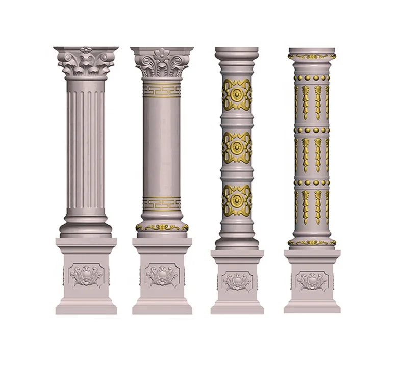 TONGYUAN High quality plastic concrete baluster balcony pillar molds for vase