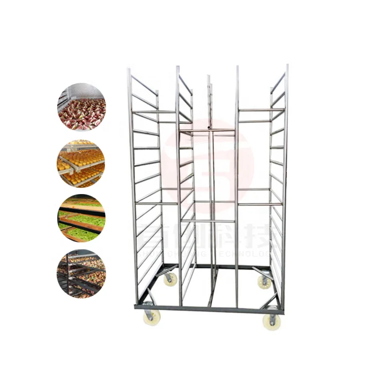 Manufacturer Sale Professional Medical Grade Drying Carts For Flower And Plant Mobile Tray Rack Trolley For Drying Equipment