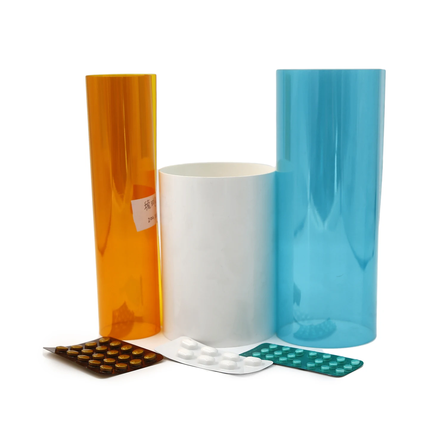 JEREL Pharmaceutical In China  PVC/PVDC Blister Pack Hard Film For Pills Packaging PVDC Sheet