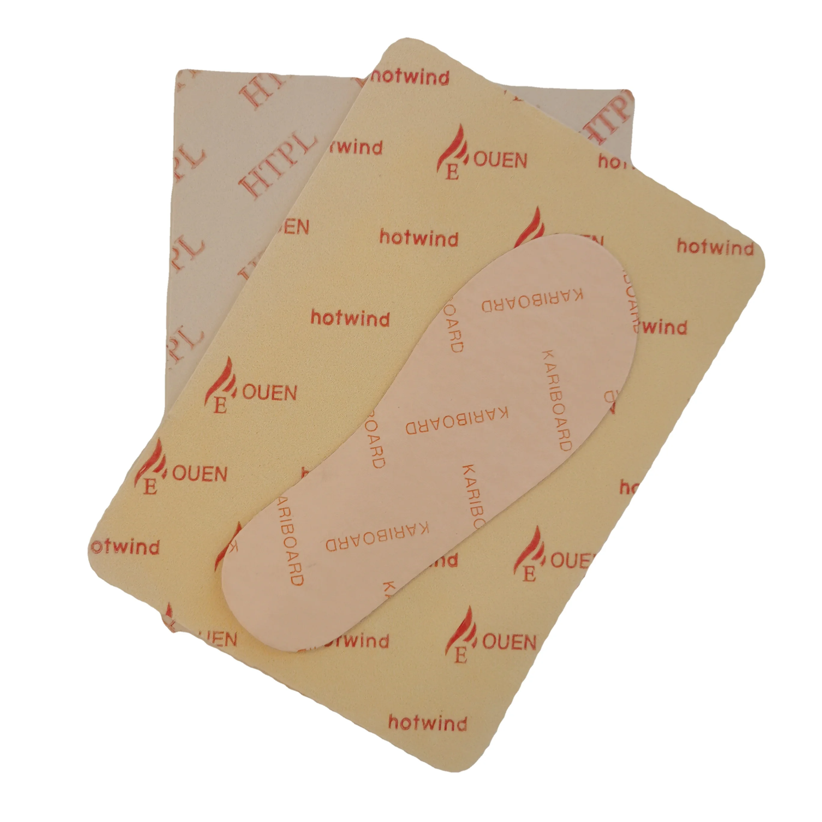 China EVA Manufacturer 2mm Insole Board Red Custom Logo Insole Board Shoes Material Shank Board for Shoe Insole