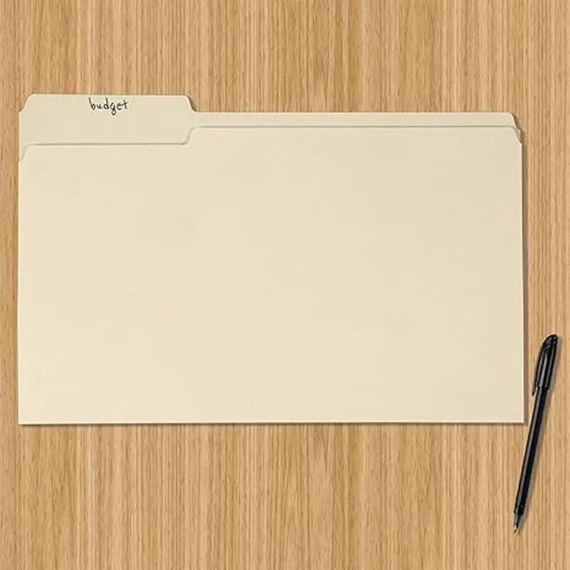 Wholesale Single page storage book Manila folder archives folder paper folder with logo