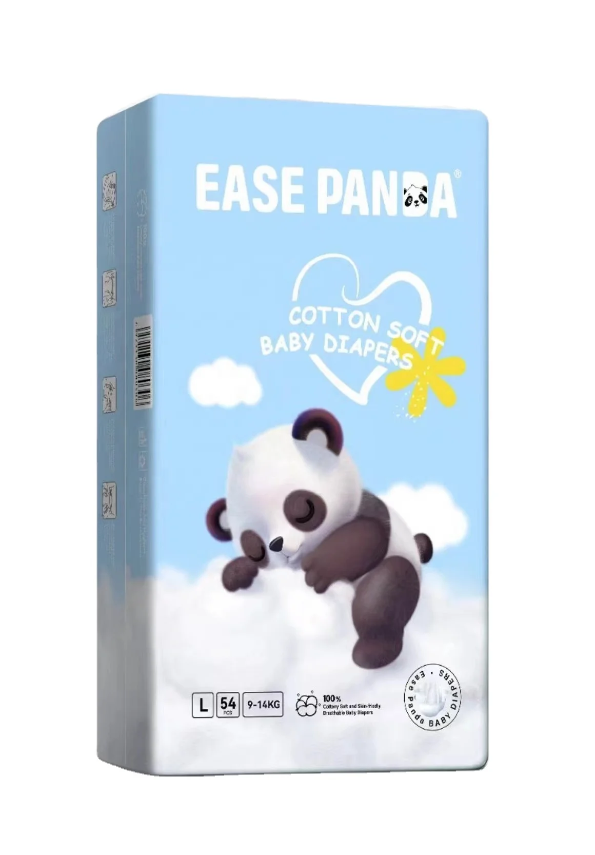 Ultra-Thin Soft Bubble Waistband Wetness Indicatorp Super Soft Non-Woven Fabric Diaper Pants Baby Pull Up Diapers For Babies