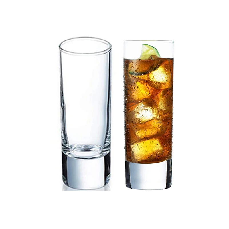 Shot Cups 1.5 Ounce Whiskey Clear Round Tall Glass Wine American Style HM Shot Glasses Custom Logo Cocktail Glass Business Gifts