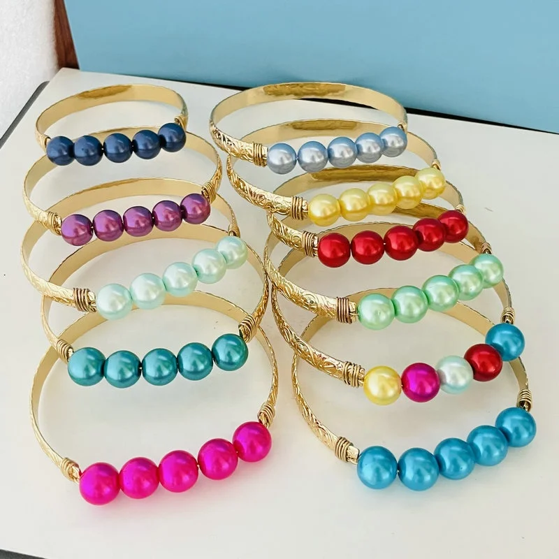 Mom and daughter pearl bracelet hawaiian jewelry wholesale jewelry set Christmas gift 14k gold jewelry for woman girl