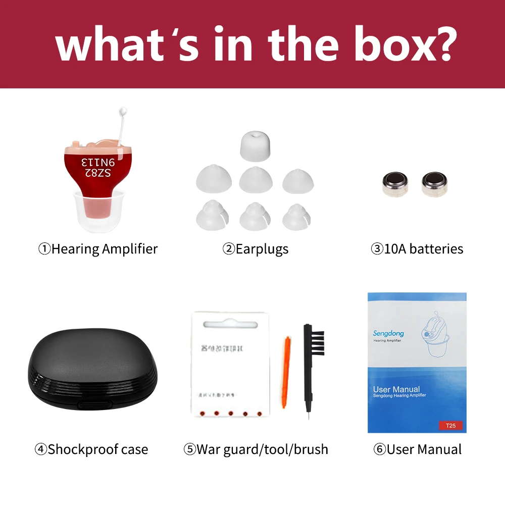 Digital Powerful 4 Channel WDRC Mini In Ear Severe Loss Invisible Mini Assist CIC Hearing Aids Battery Life 72 Hours