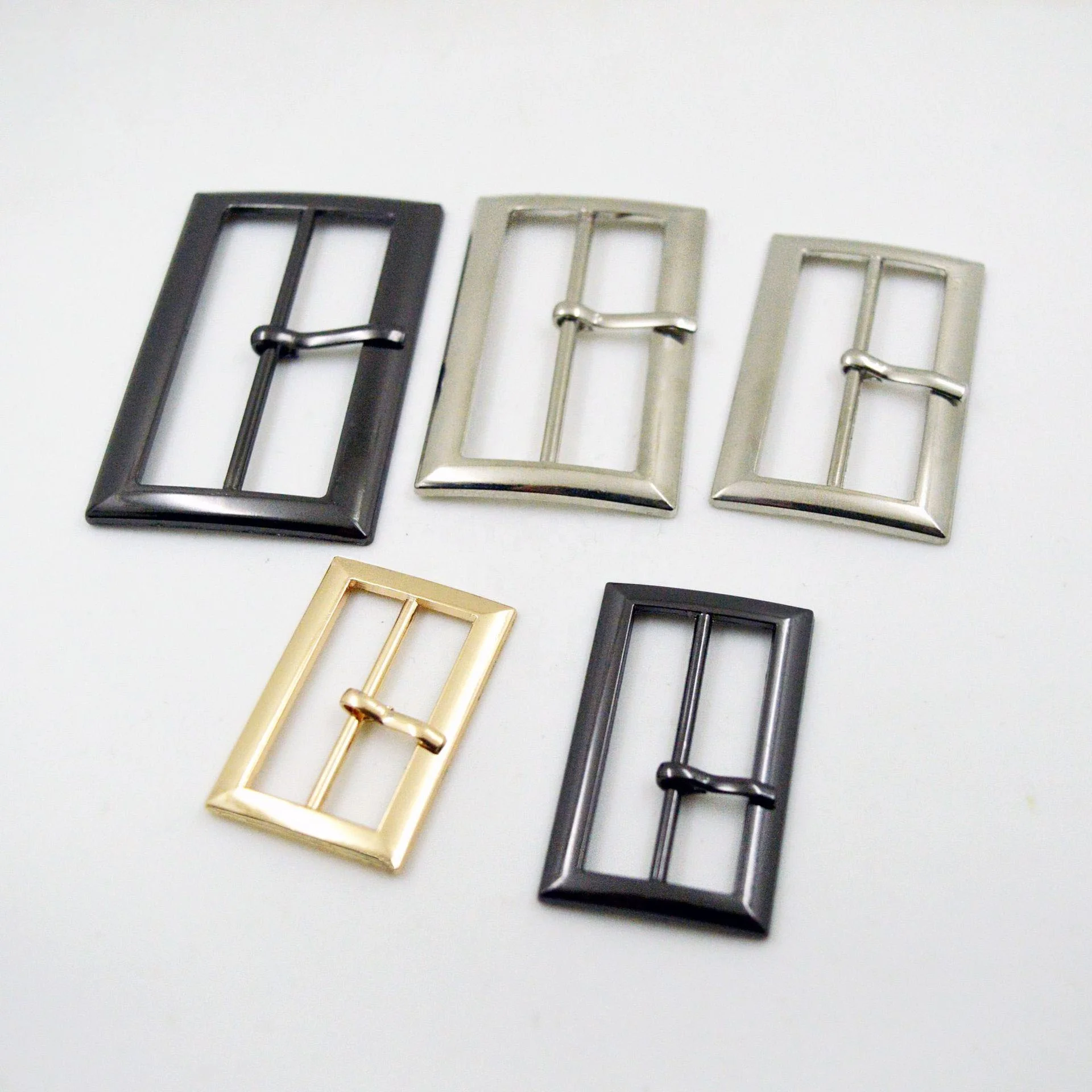 Square  Metal Zinc Alloy Adjustable Strap Buckle pin belt buckles ladies belt buckles