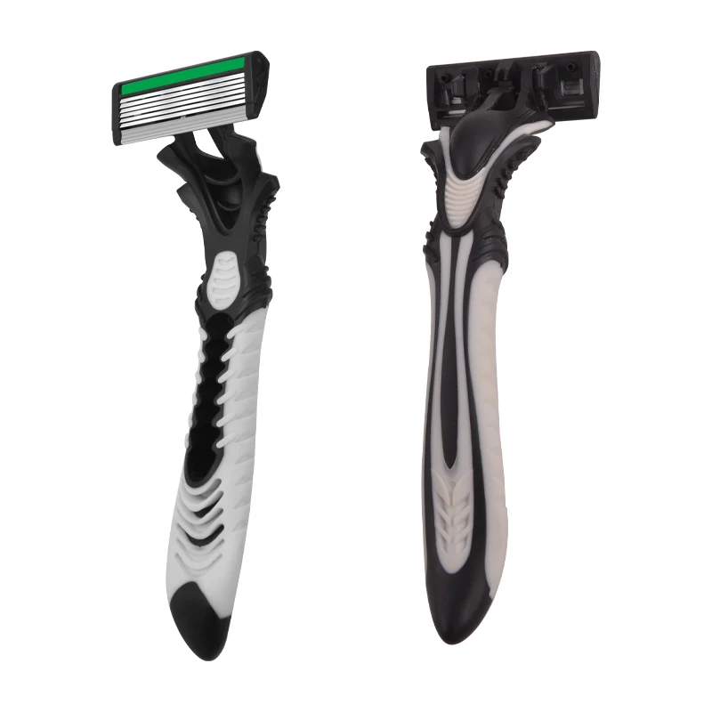 Shaving razor Cartridges with Gel Strip Six Blade razor for Man