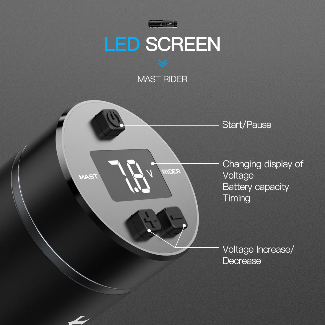 Dragonhawk Mast Maquina De Tatuar Lighter Tattoo Pen Machine Wireless