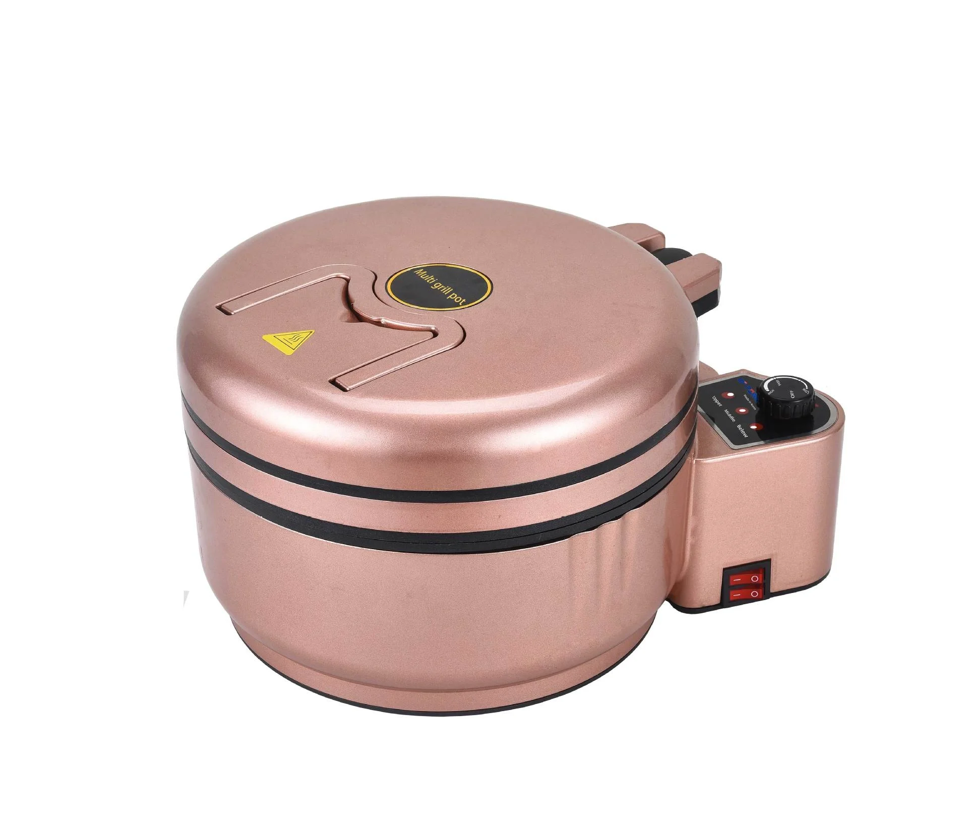 New household multi-function double-sided heating 3 in 1 electric baking pan /pancake making machine