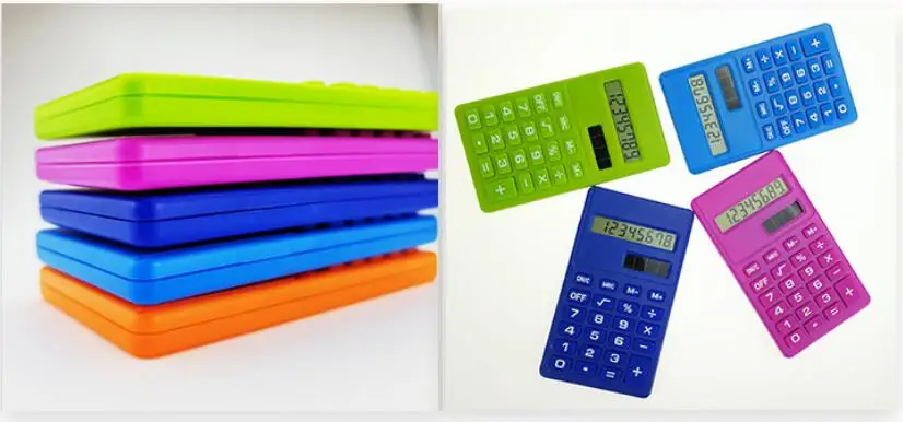 cheap promotional solar power 8 digit mini pocket citizen scientific calculator