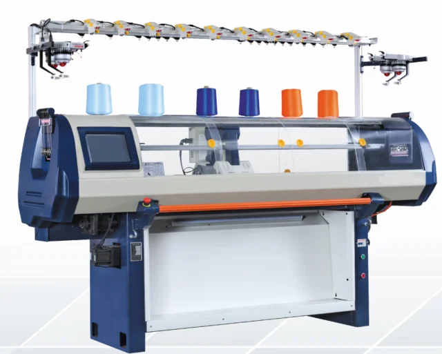 SEOWYI High Production High Efficient  Sweater Computerized Flat Knitting Machine Flat Knitting Machine Double System
