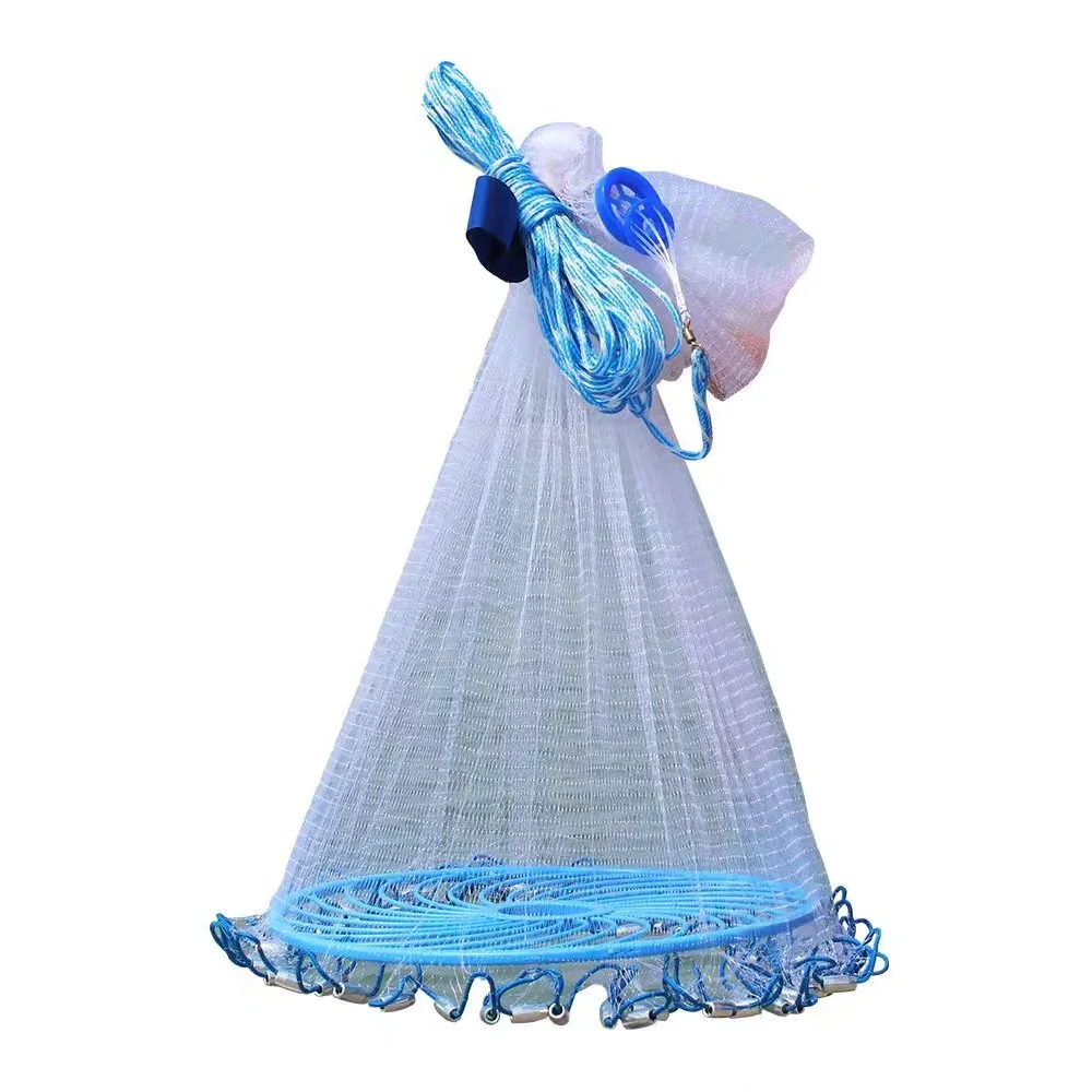 9 models Portable American Style 4-12ft Frisbee Hand Throwing Fishing Net Nylon Monofilament Hand Cast Net