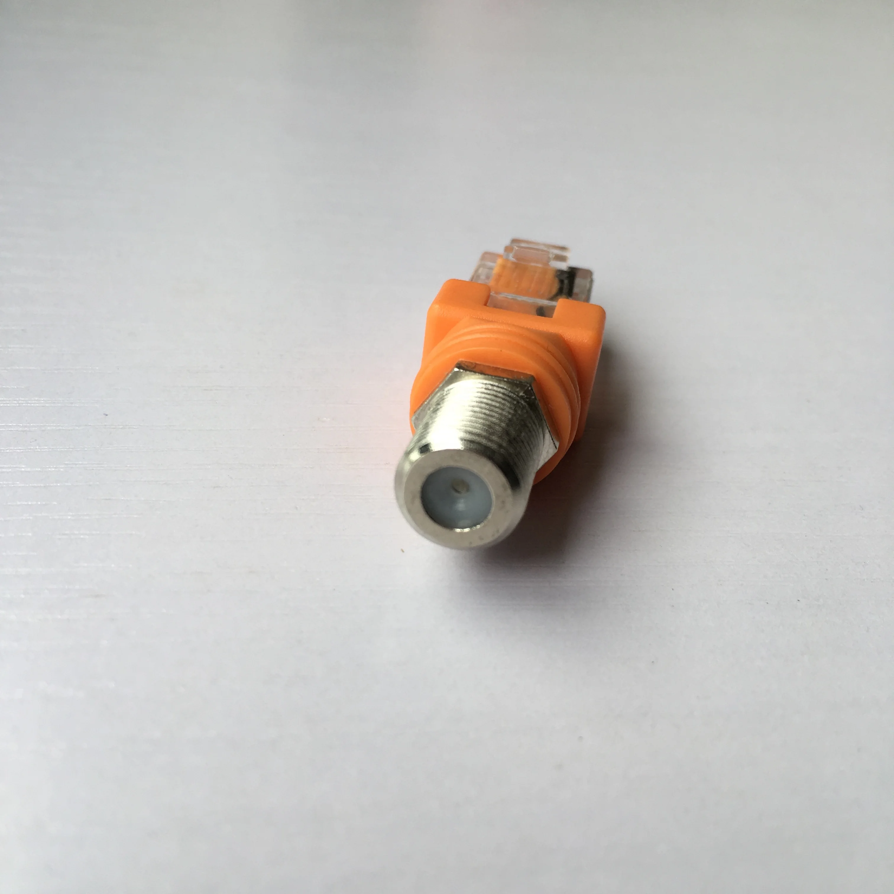RJ45 male to RF female Adapter For RJ45/RF Tester, RJ45 To RF Connector, F-Type RF Female To RJ45 Male Coaxial Coupler Adapter