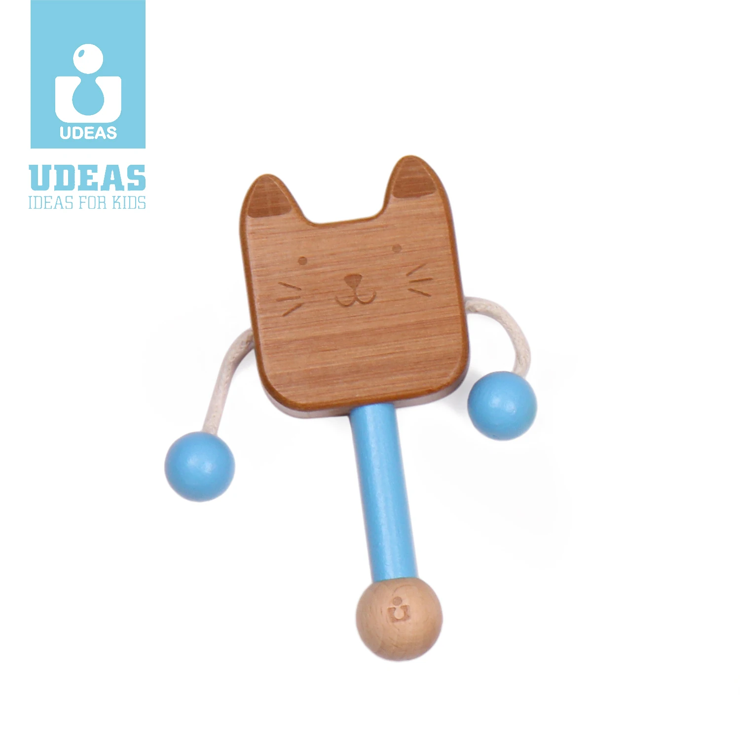 Quality Eco Friendly Bamboo Baby Early Educational Toys Montessori Kids Toy Bamboo Rattle-Drum Toys