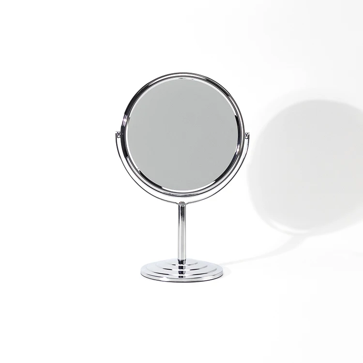 Wall Mount Free standing Chrome Bathroom Makeup Cosmetic Mirror Folding Round Hotel mirror