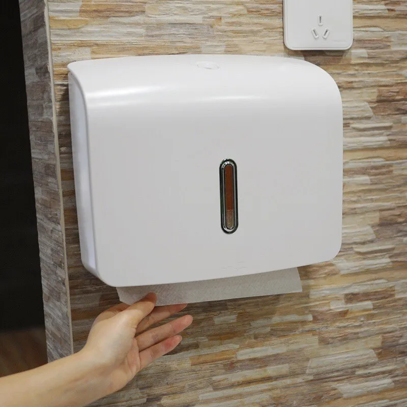 Factory Direct Wall Mounted Square Tissue Box Plastic Napkin Pantry Paper Towel Dispenser