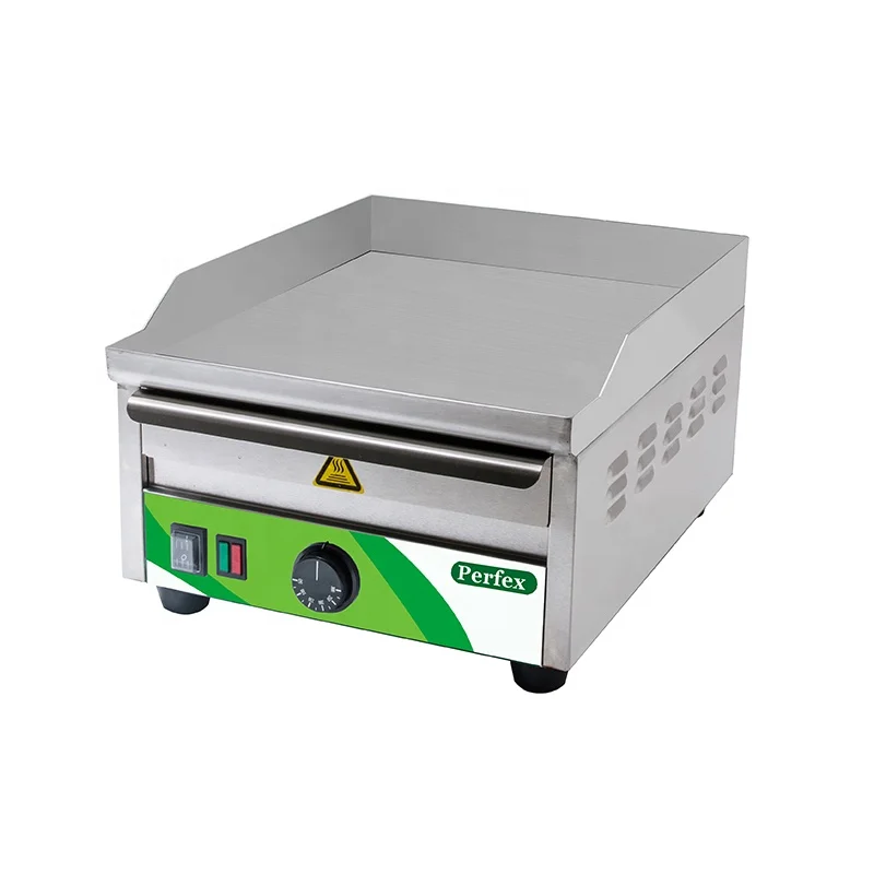 Electric plancha grill gas cook top commercial using electric griddle