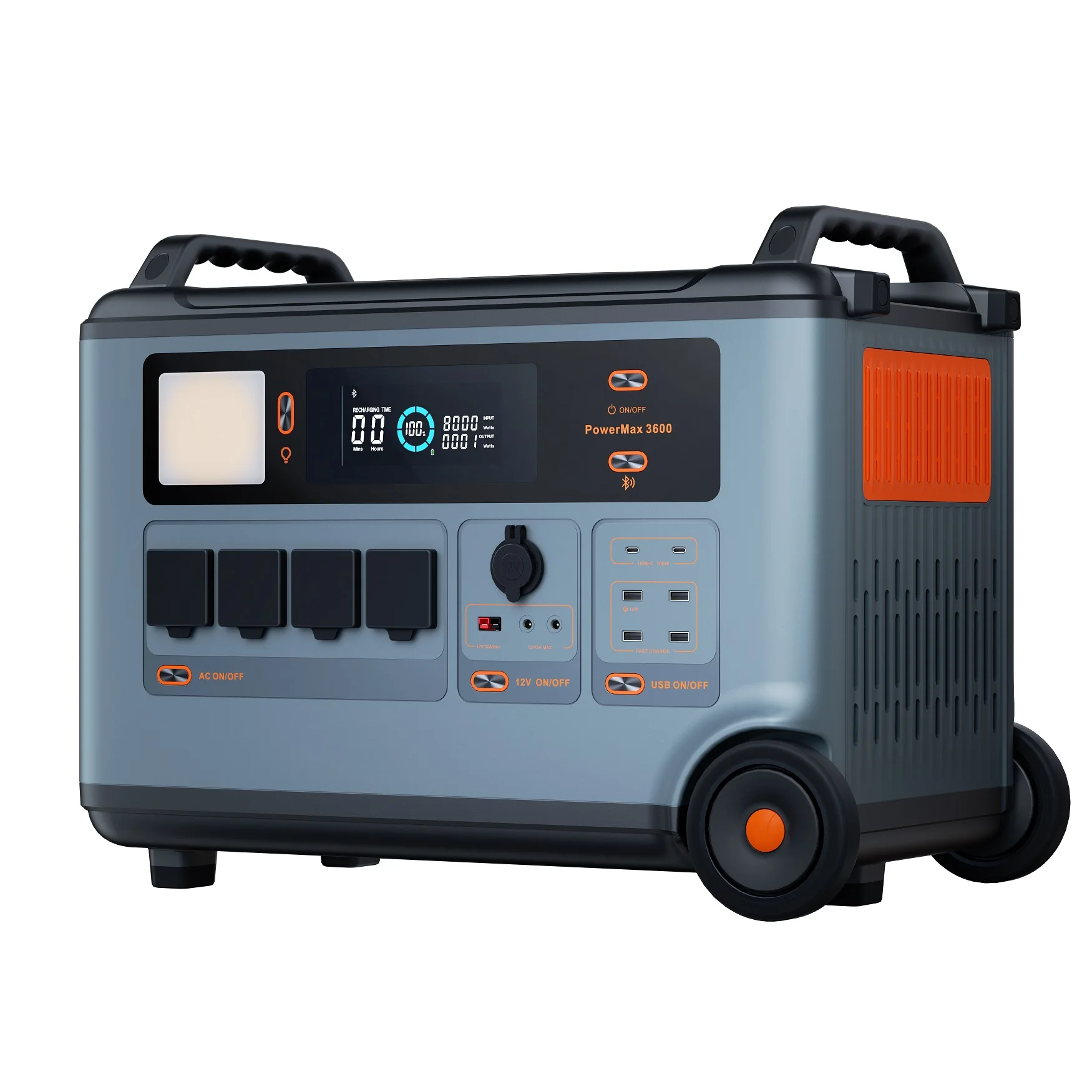 Power Max PM3600 51 2 В 72.5Ah 3712Wh 3600-6800 Вт LiFePO4 литиевая батарея портативная электростанция аварийный источник питания для улицы