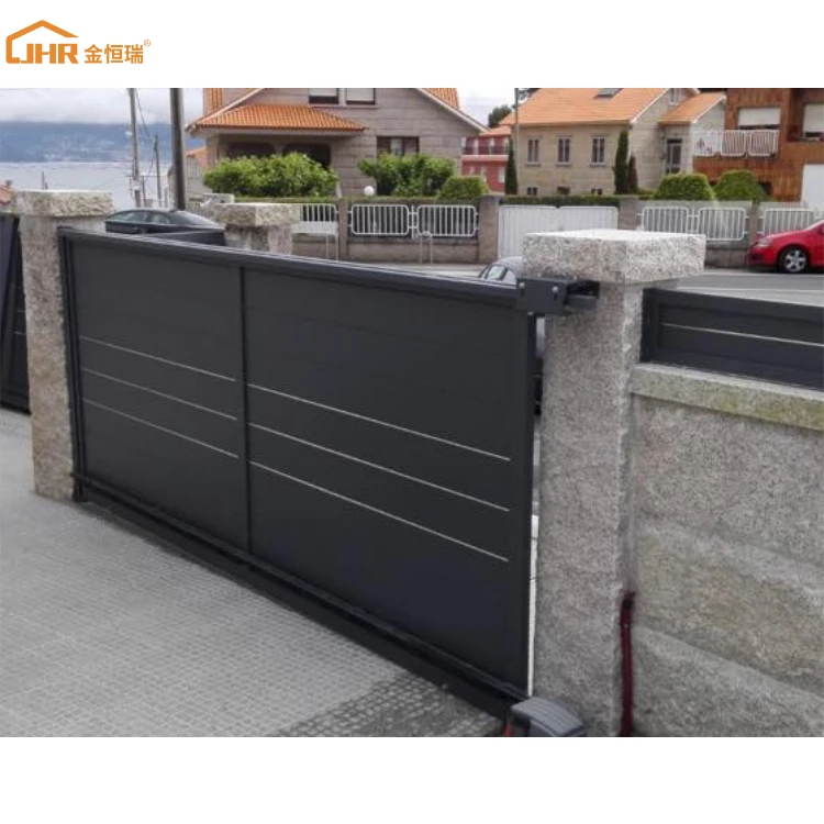 Durability Outdoor Aluminum Fence Panel Decorative Privacy Auto Sliding Gates For Mansion Garden Auto Automatic Gate for houses