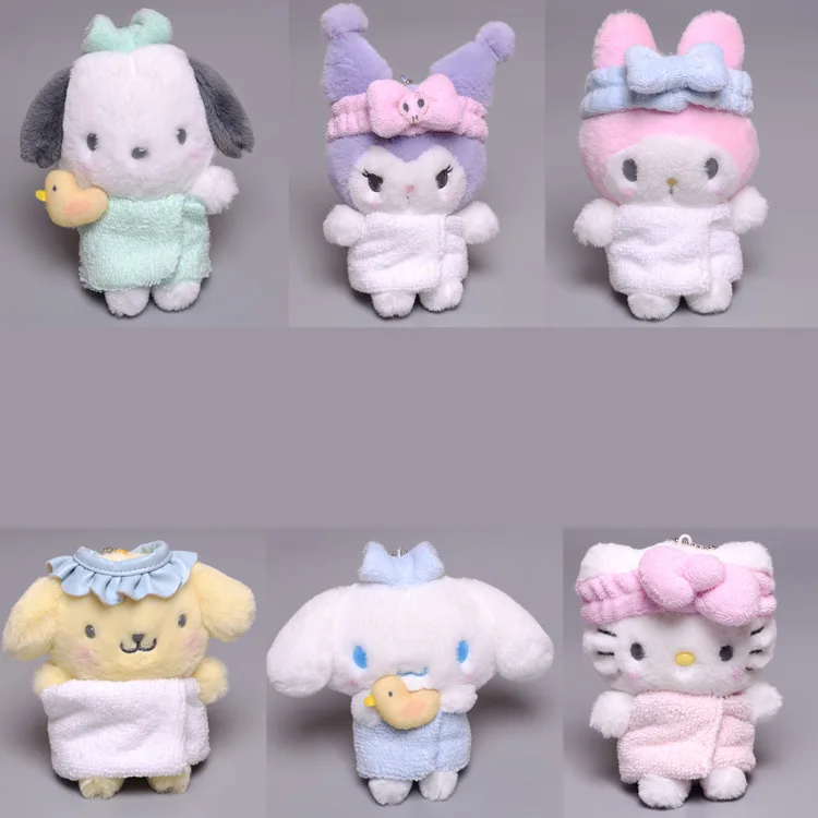 Симпатичная плюшевая игрушка Sanrio Мелодия Hello Kitty кукла Kuromi брелок Мягкая сумка подарок для девочек и
