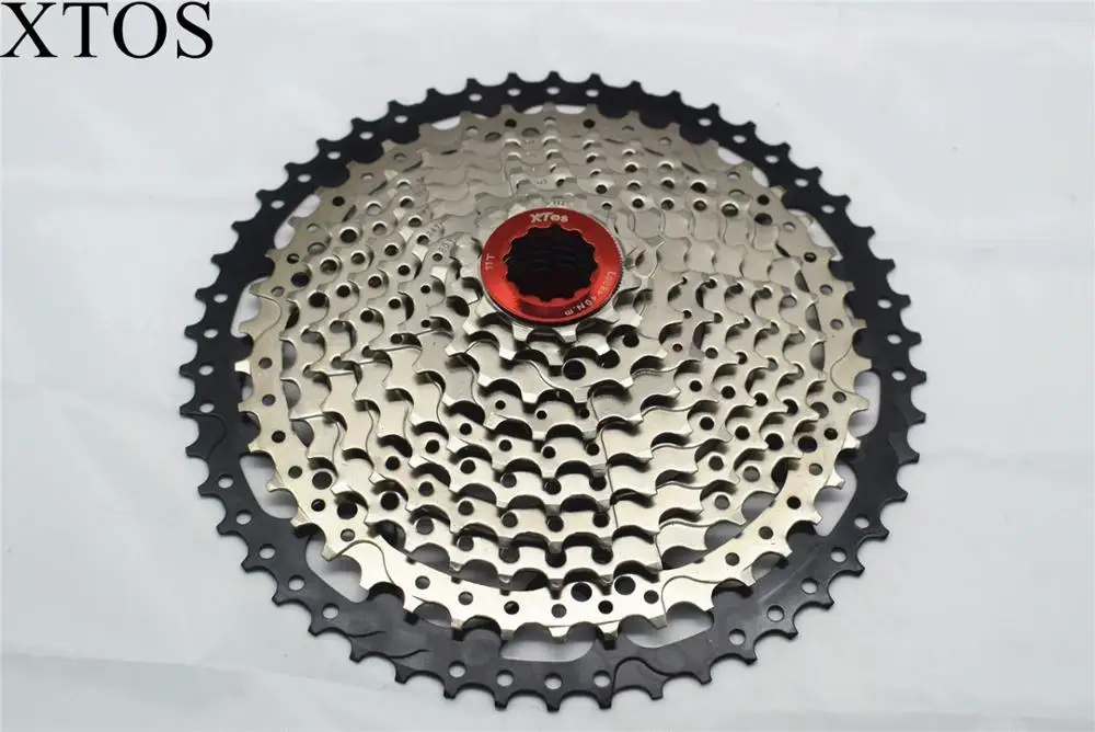 Кассета Xtos 10Speed 11-50T для горного велосипеда 10S 20S 30S звездочка свободного хода запчастей Xt Slx Xo X0 X9 X7
