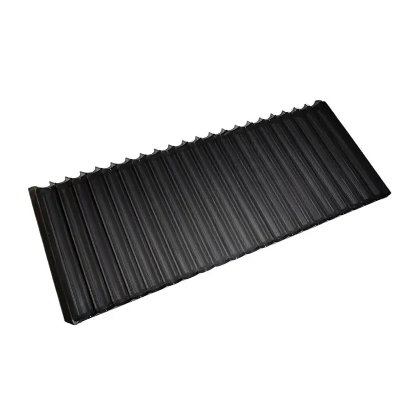 Wholesale French Long Bread Tray Non-Stick Aluminum Perforated Baguette Baking Pan with Stainless Steel Frame Metal Material