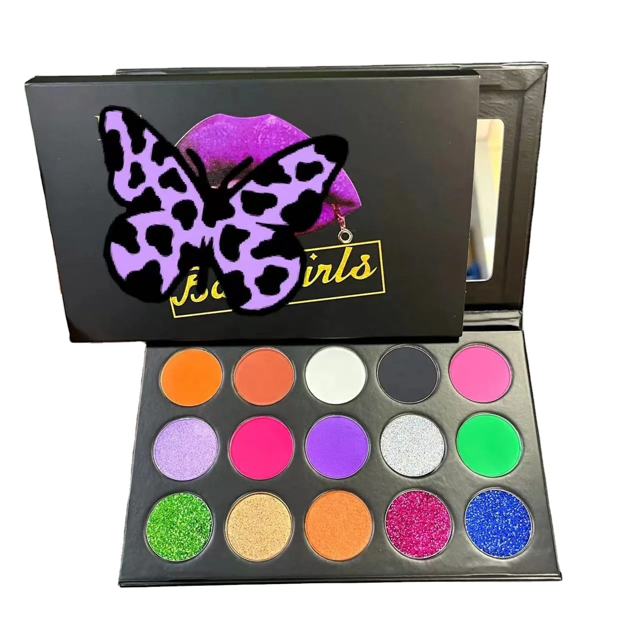 Дропшиппинг высокое Пигмент 10 видов цветов мерцающие тени для век с жемчужинами косметический частная этикетка палитры теней макияж