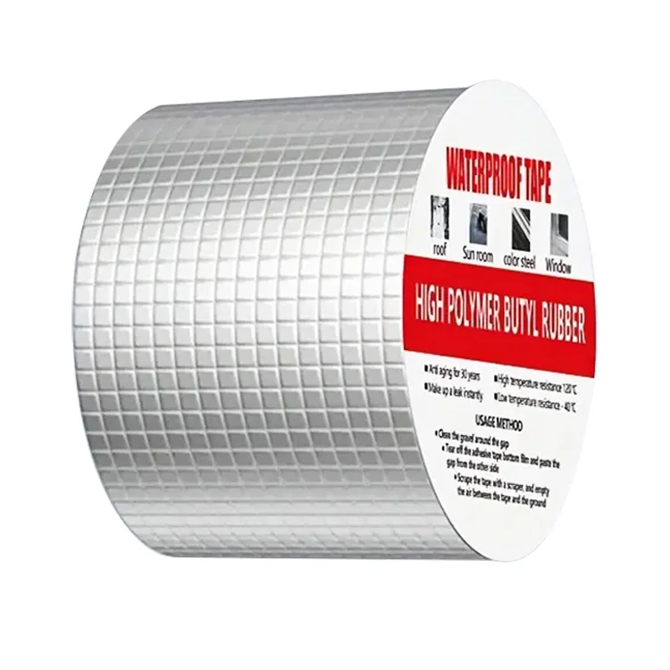 Roof sealing butyl tape waterproof self-adhesive aluminum foil Butyl rubber tape for metal roof