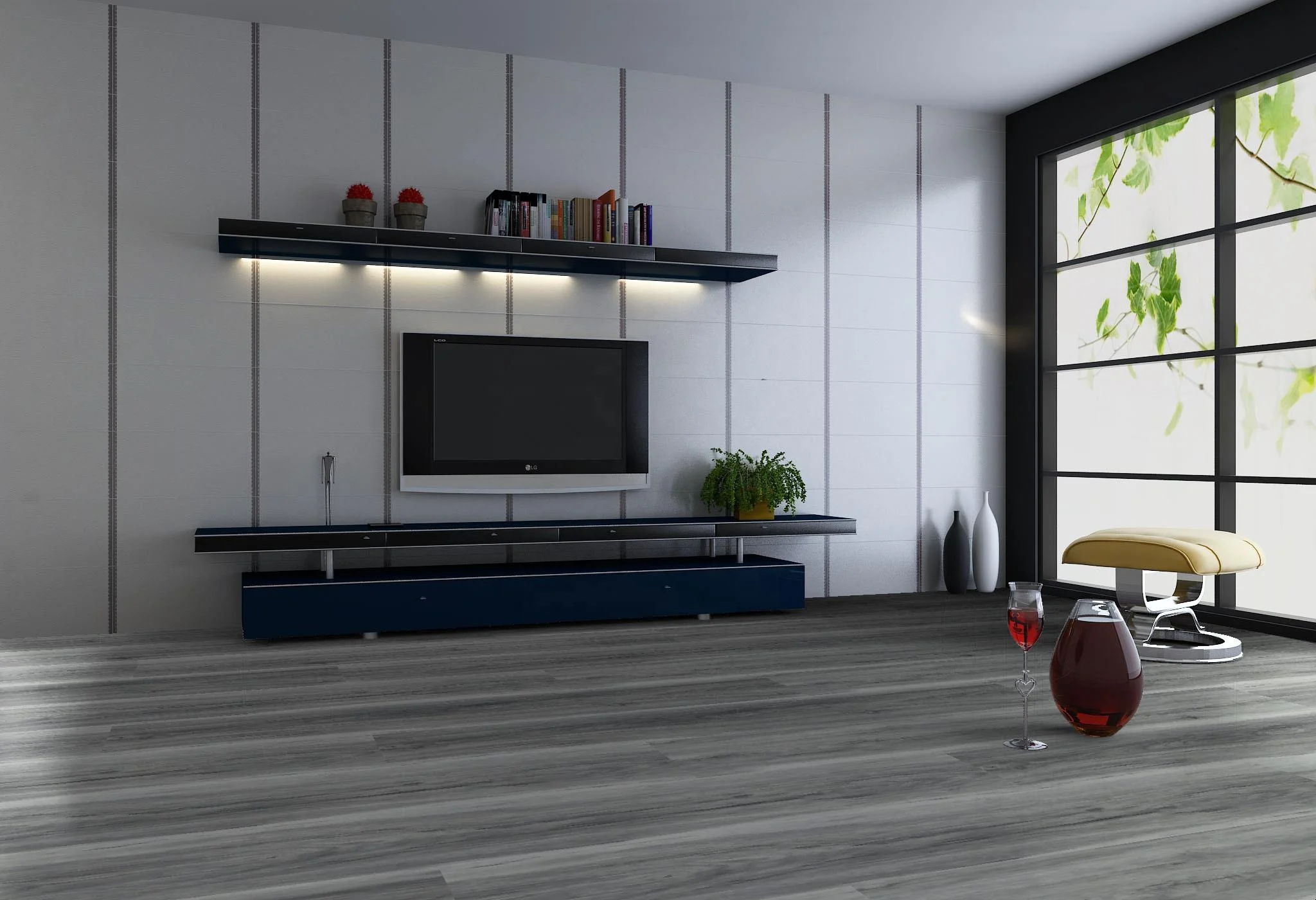 Stock Grey Vinyl Flooring Plank SPC 5.5mm Composite PVC Plank Click Locking High Durality Ready to ship