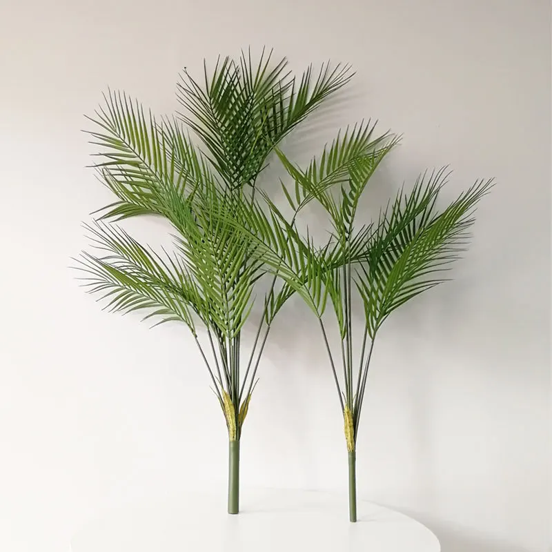 New Style Simulation Plants Palm Leaves Green Plants Decoration Iron Leaves Plant Wall Materials Wedding Decoration