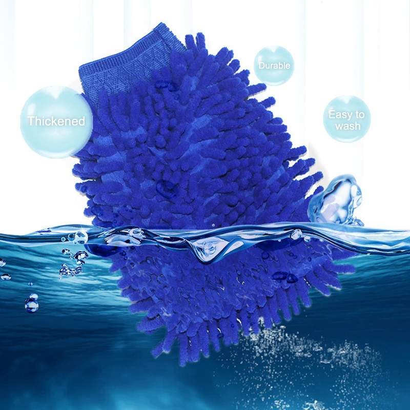 OEM 22*14CM Blue Super Car Wash Glove, Car Cleaning Gloves/Household Cleaning Gloves