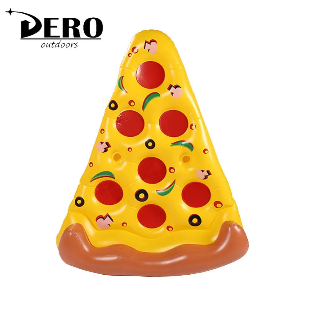 
Wholesale single pool float pizza mattress water float PVC inflatable pizza slice pool float Large air bed inflatable pizza 