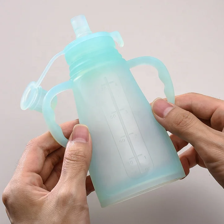 New Arrivals Reusable Silicone Freezer Food Fruit Puree Baby Feeder Bag Breast Milk Storage Pouch Baby Food Keep Fresh Pouch