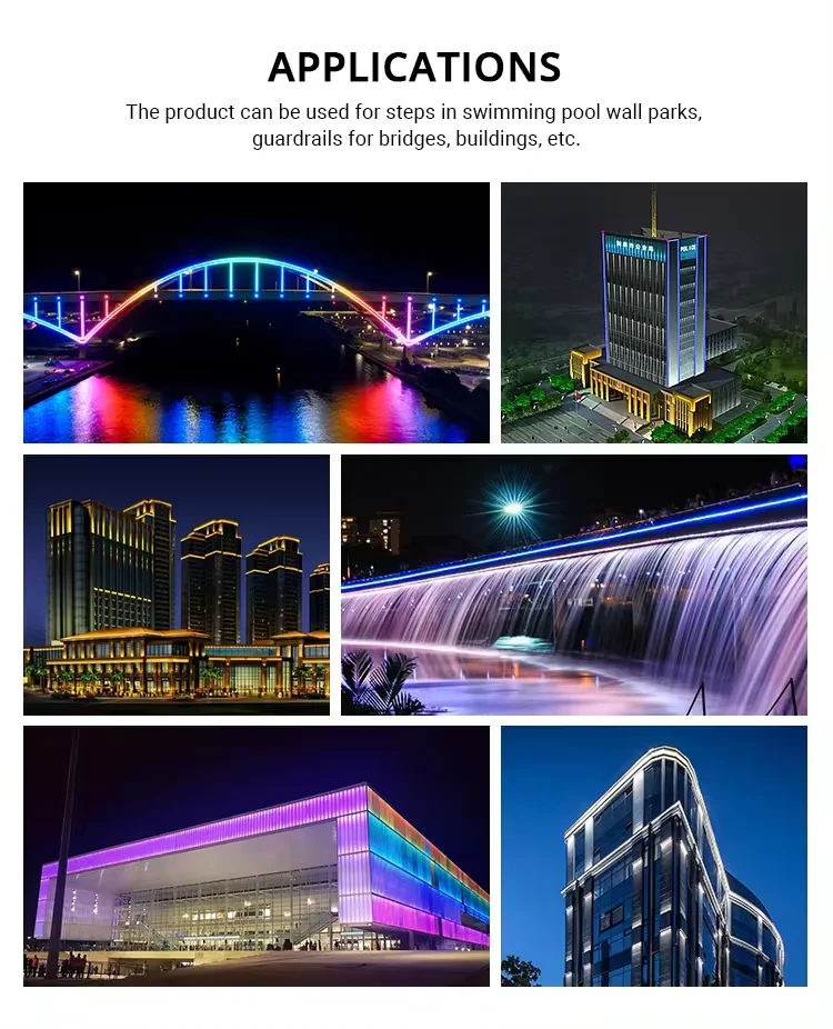 IP66 Slim LED Wall Washer Building Exterior Lights Decoration Outdoor Building Lighting for Hotel