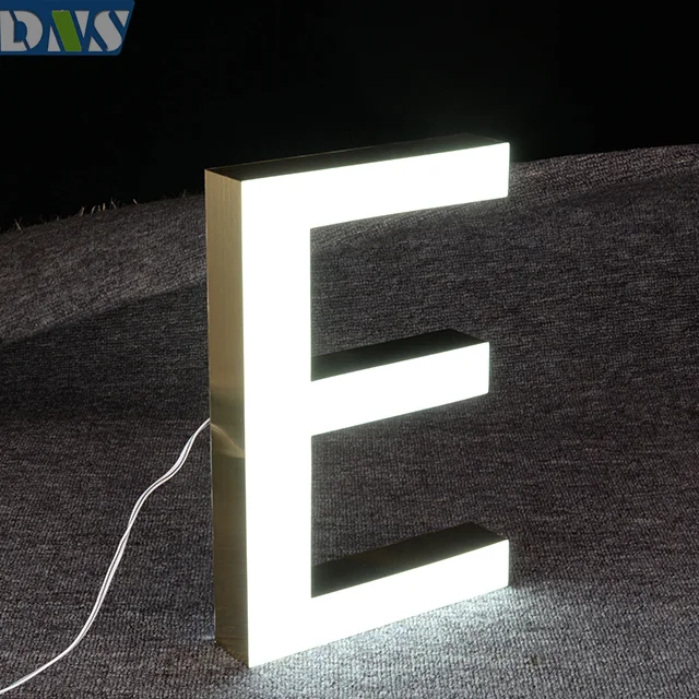 stainless steel frontlit advertising store for business outdoor storefront sign electronic signs shop logo name