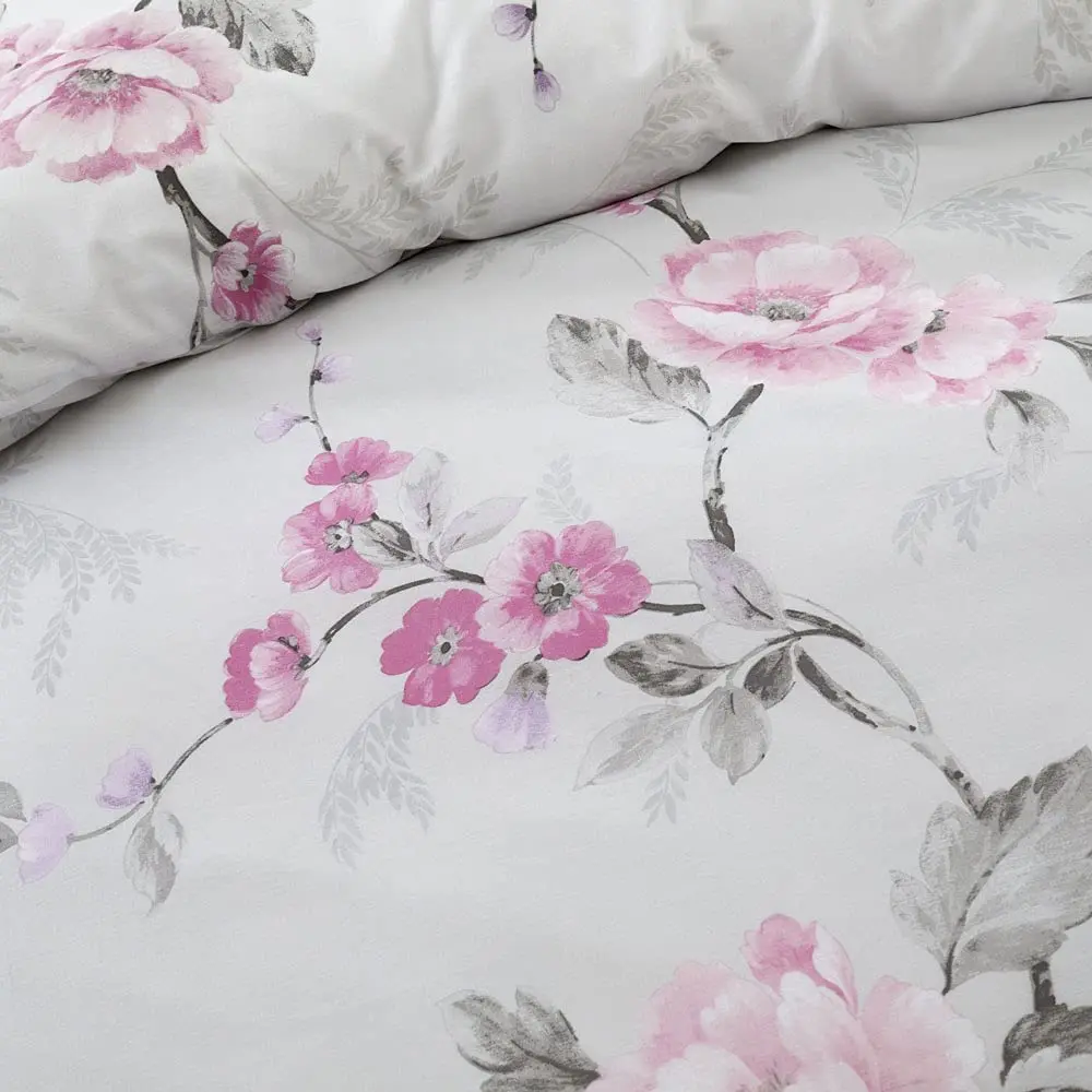 100% cotton washable fabric flower painting printed bed sheet set for bedroom