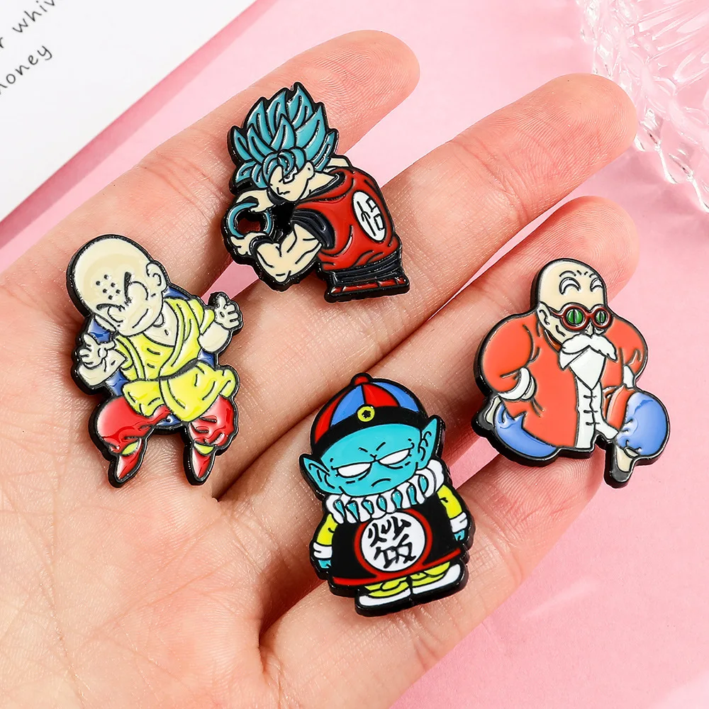 Аксессуары для аниме DBZ Majin Buu Boo Goku эмалированная металлическая брошь рюкзака одежды пальто