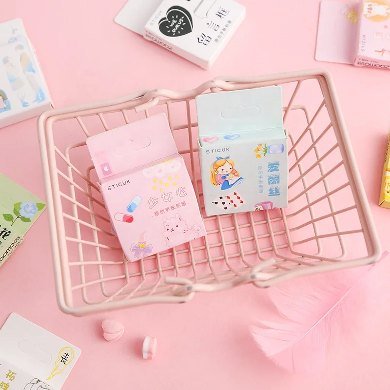  40 шт./упак. Kawaii; Цветочный узор; Decoracion дневник рождественские наклейки Скрапбукинг Стикеры принадлежности для
