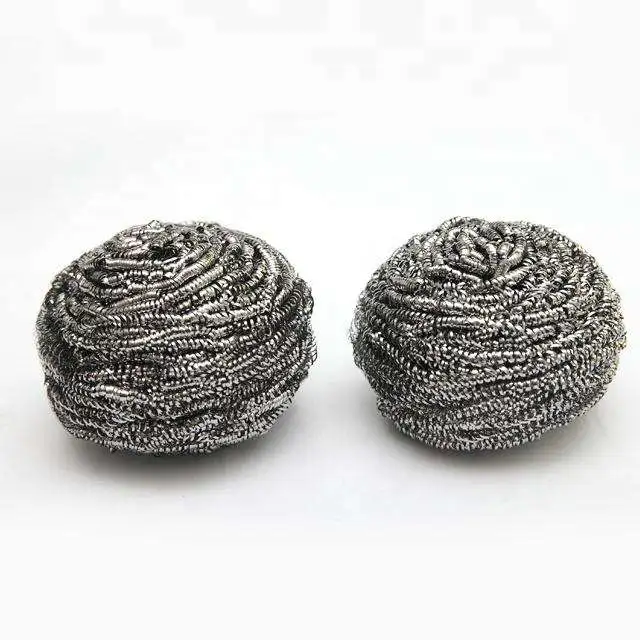 Kitchen Washing Scouring Pad 410 Scourer Metal Sponge Stainless Steel Wire Scrubber Steel Wool Scourer Sponge