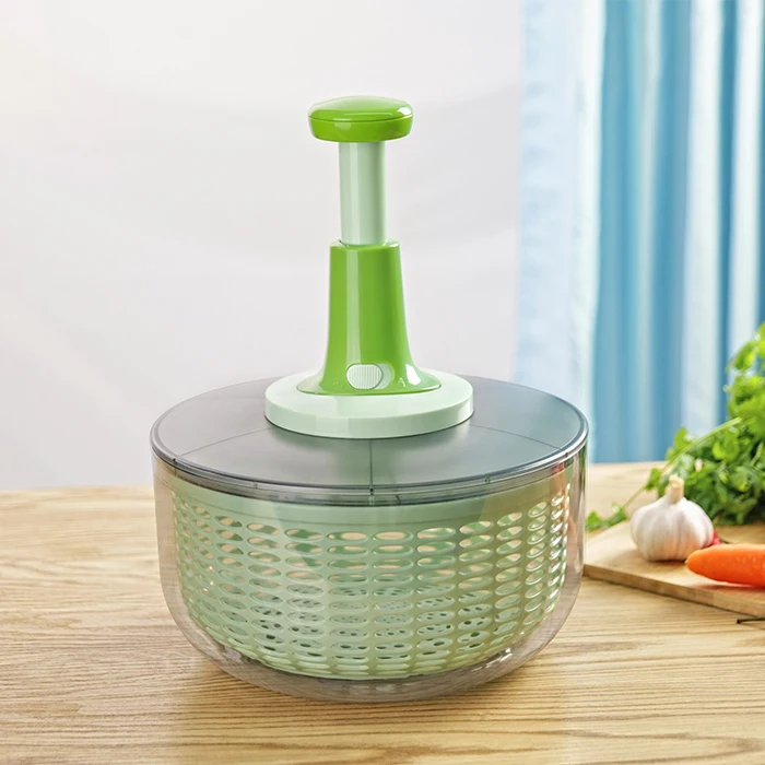Kitchen Plastic Fruit & Vegetable Dryer Salad Spinner With Locking